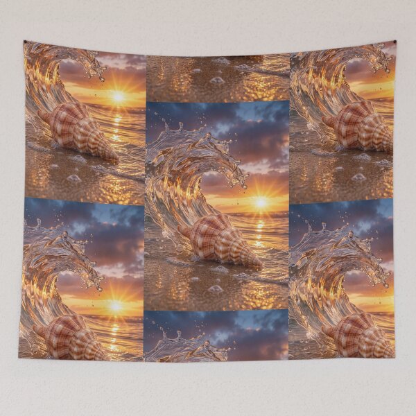 Item preview, Seashell Sunrise Beauty designed and sold by jodotodesign.