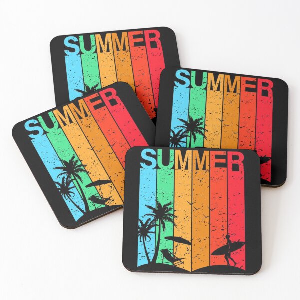 Item preview, Retro Summer Sunset Surfing Vintage Tropical Beach Design designed and sold by Lunarpie9669.