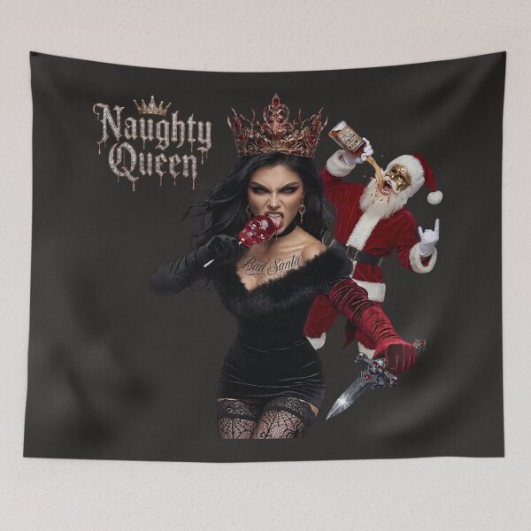 Item preview, Naughty Queen Bad Santa Dagger Girl designed and sold by Voodoo Store Paranormal Collections.