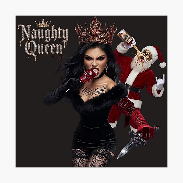 Item preview, Naughty Queen Bad Santa Dagger Girl designed and sold by Voodoo Store Paranormal Collections.