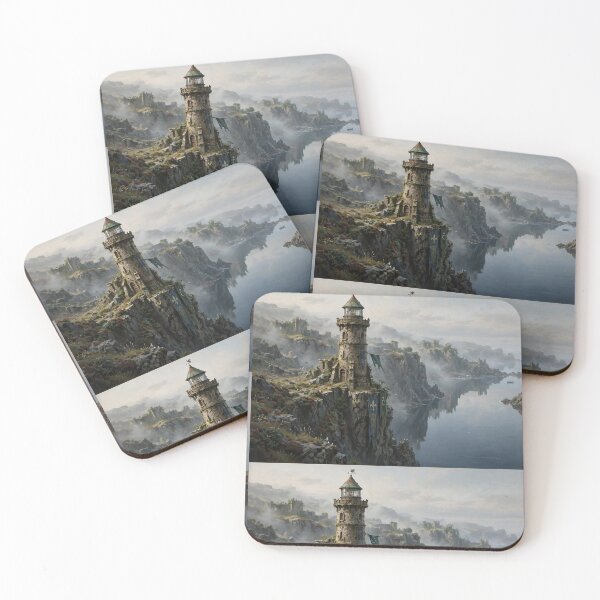 Item preview, Lighthouse on the cliffs designed and sold by Black Dragon's Motive.