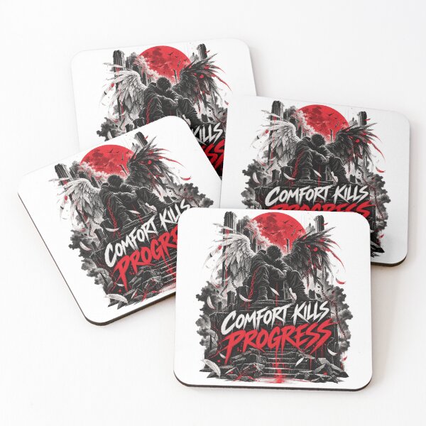 Item preview, Comfort Kills Progress — Dark Gothic Streetwear Art designed and sold by karudondesigns.