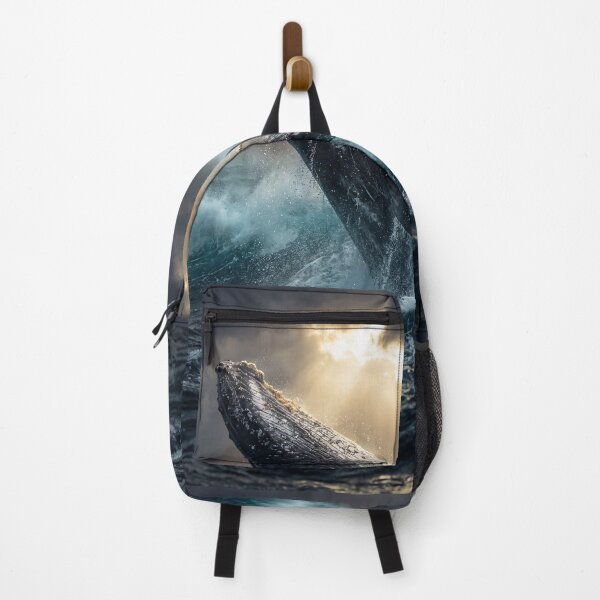 Item preview, Majestic Whale Breaching Waves designed and sold by jodotodesign.