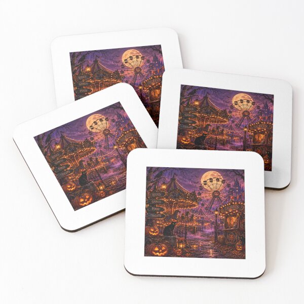 Item preview, Haunted Halloween Carnival – Spooky Ferris Wheel & Gothic Fairground designed and sold by NestDesigns01.