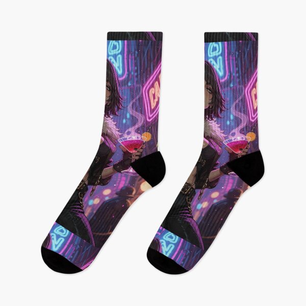 Item preview, Cyberpunk Girl Neon Noir Futuristic Fashion Art designed and sold by BorgSpareParts.