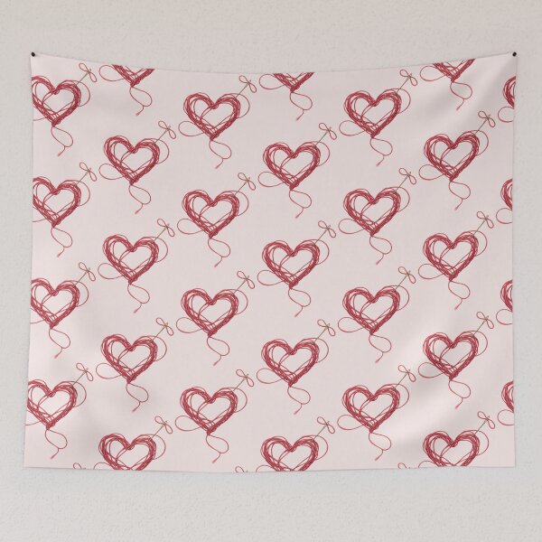 Item preview, Red Thread of Fate Heart Sewing Needle Art designed and sold by souque08.