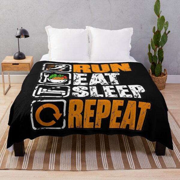Item preview, Run Eat Sleep Repeat Running T-Shirt designed and sold by Ultimate Threads.