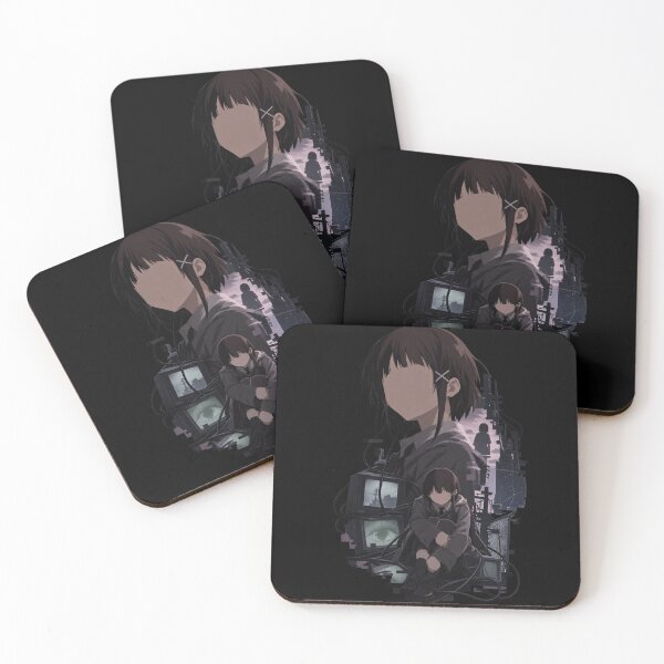 Item preview, Serial Experiments Lain Silhouette – Minimalist Cyberpunk Anime Art designed and sold by · GAMING SOUL ·.