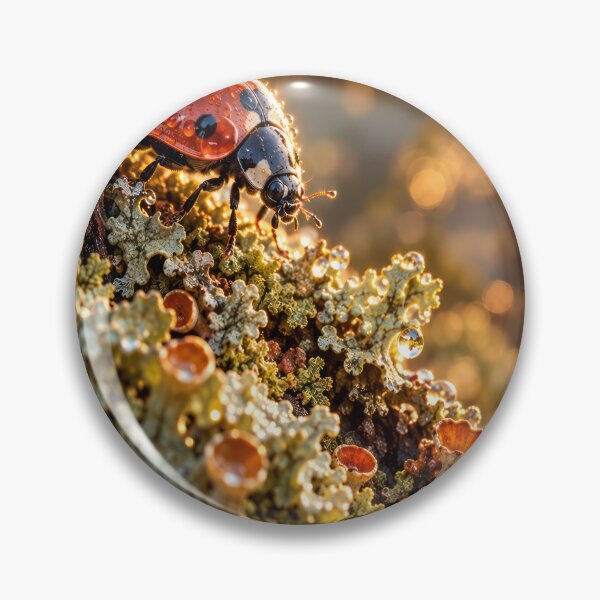 Item preview, Dewy Ladybug on Lush Lichen designed and sold by jodotodesign.