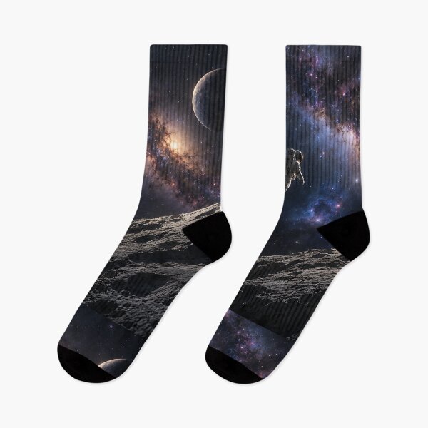Item preview, The galaxy with a astronaut designed and sold by RobertMartinArt.
