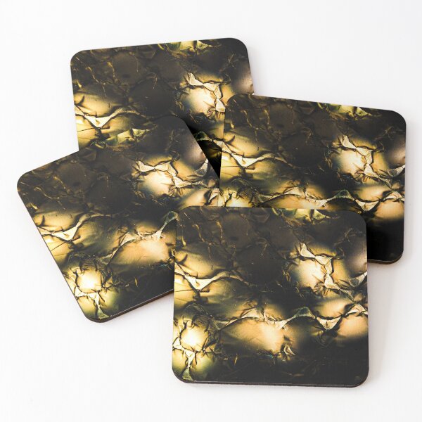 Item preview, Golden Shadows – Black and Gold Abstract Texture, Dark Metallic Art designed and sold by Visual Arts Dominika Cybuch.