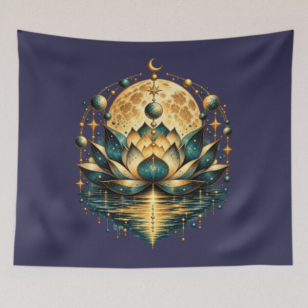 Item preview, Celestial Lotus—The Golden Moon Sanctuary designed and sold by ZYVARENNE.
