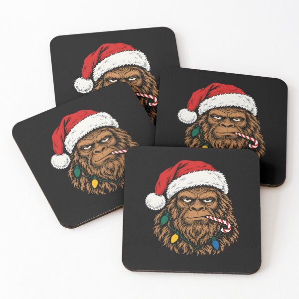 Item preview, Bigfoot Christmas Santa Hat Candy Cane Vintage Monster designed and sold by clothesy7.
