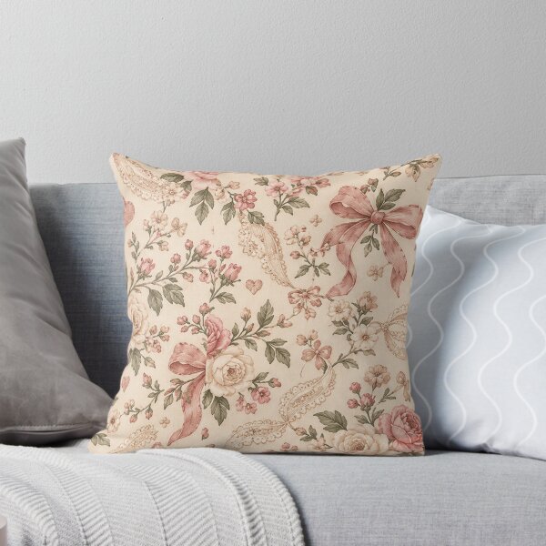 Item preview, Vintage Pink Roses & Lace Pattern – Romantic Cottagecore Floral designed and sold by 1DreamerShop.
