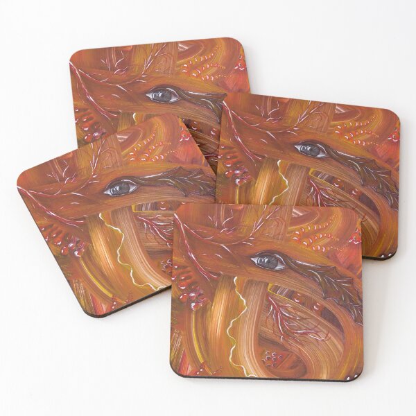 Item preview, Painting "View in Abstract Space" with an autumn mood designed and sold by Cherevan.