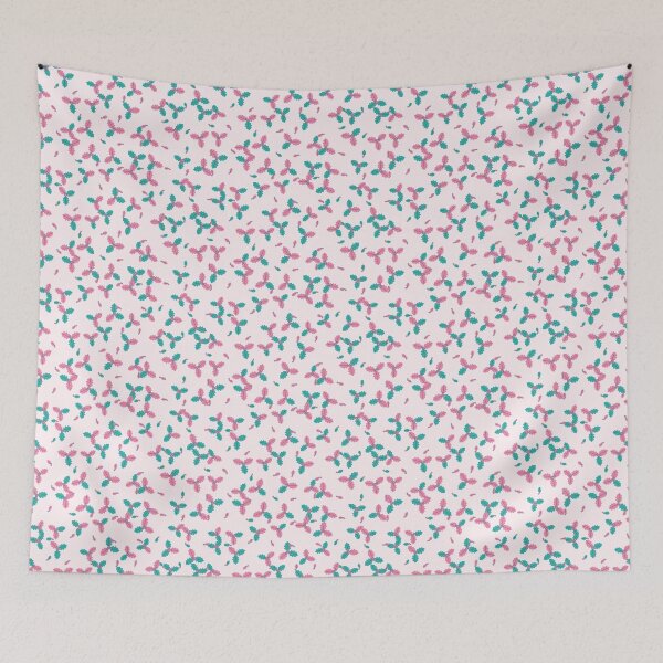 Item preview, Holly Seamless Pattern - Flamingo Pink Holly In A Summery Palette designed and sold by cute-animals99.