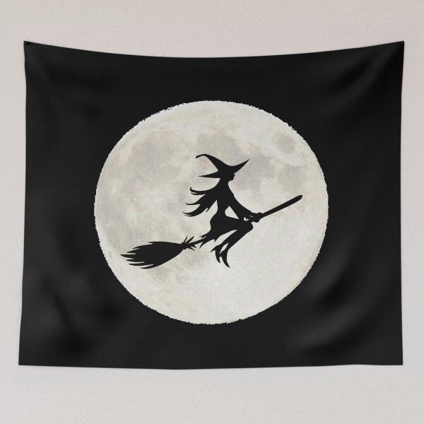 Item preview, Witch Flying past the Moon designed and sold by jamesgerardking.