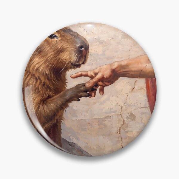 Item preview, The Creation of Adam Capybara Parody  designed and sold by FaizArtShop.