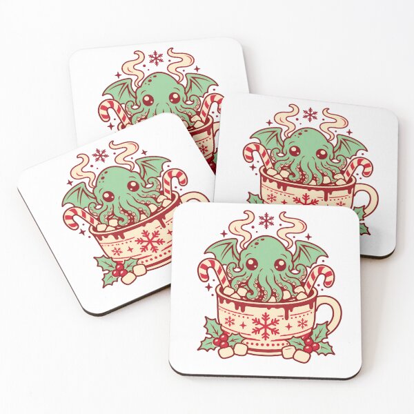 Item preview, H. P. Lovecraft: Cozy Cthulhu Christmas Cocoa designed and sold by Fenay Designs.