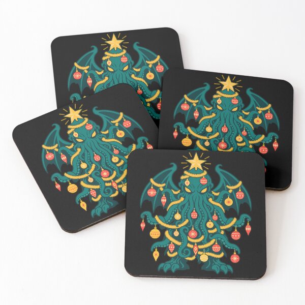 Item preview, H. P. Lovecraft: Cthulhu Wrapped in Christmas Cheer designed and sold by Fenay Designs.