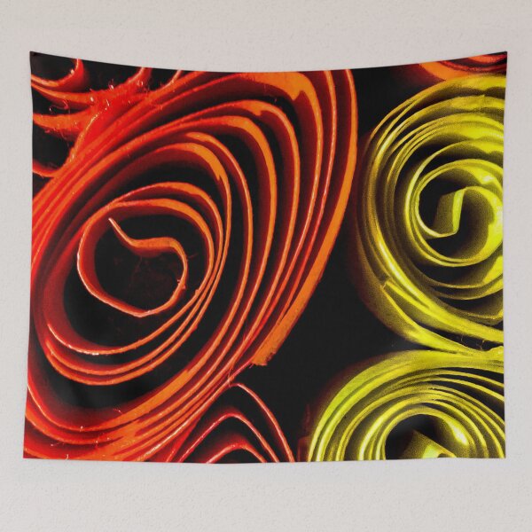 Item preview, Retro Neon Spirals – Psychedelic Red, Orange and Yellow Abstract Art designed and sold by Visual Arts Dominika Cybuch.