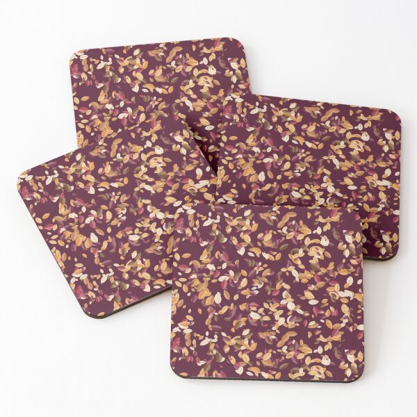 Item preview, Falling Leaves Pattern In Orange - Cosy Drifting Leaves Design designed and sold by cute-animals99.