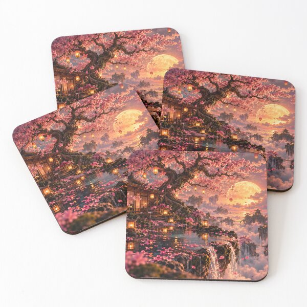 Item preview, Golden Sakura Sanctuary Above the Clouds designed and sold by BloomOfDesign.