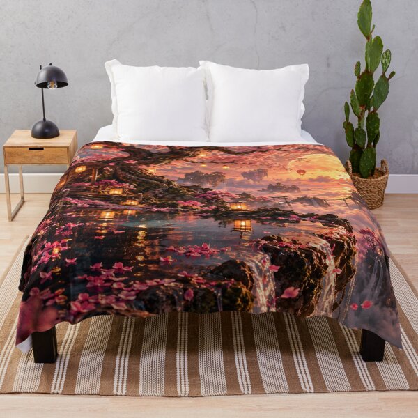 Item preview, Golden Sakura Sanctuary Above the Clouds designed and sold by BloomOfDesign.