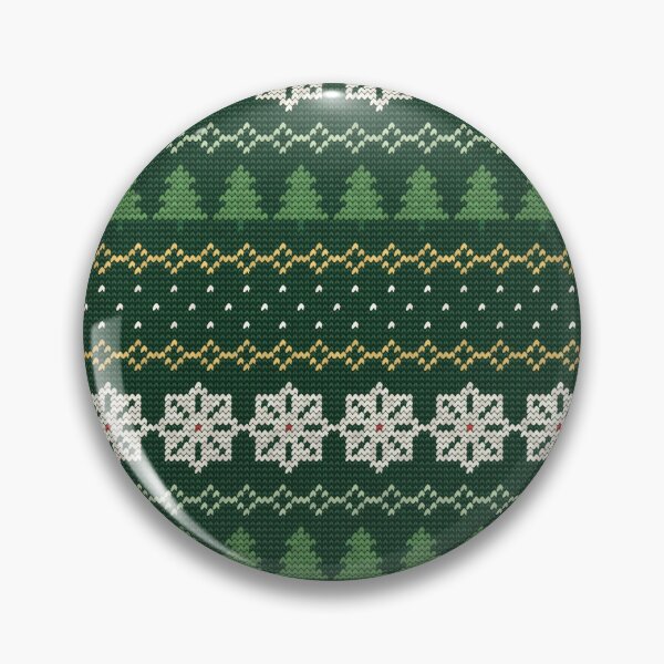 Item preview, Fair Isle Seamless Pattern - Pine Green Christmas Jumper In A Festive Palette designed and sold by cute-animals99.