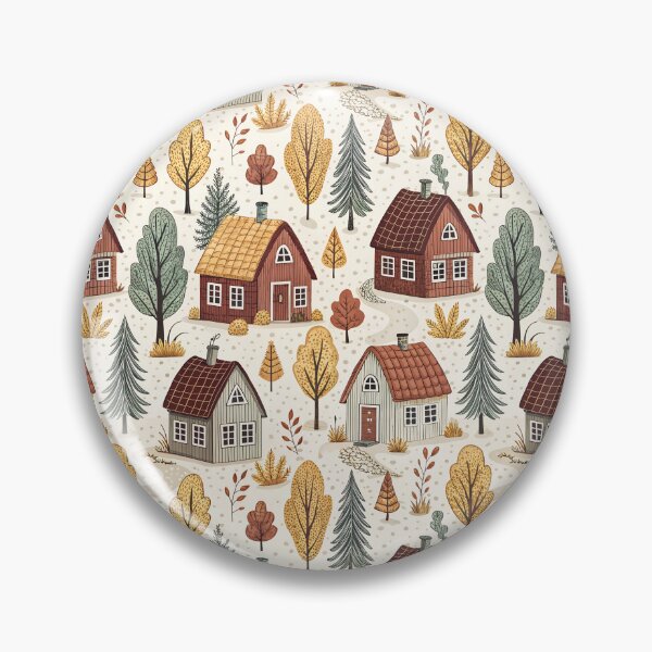 Item preview, Nordic Autumn Cottages | Scandinavian Cozy Houses designed and sold by Shuga-Design.