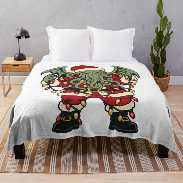Item preview, H. P. Lovecraft: Santa Cthulhu Tangled in Lights designed and sold by Fenay Designs.