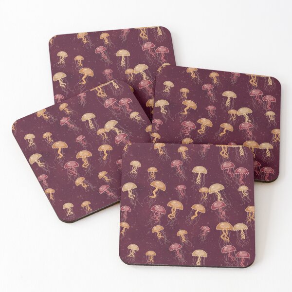 Item preview, Jellyfish Pattern In Orange - Festive Medusa Design designed and sold by cute-animals99.