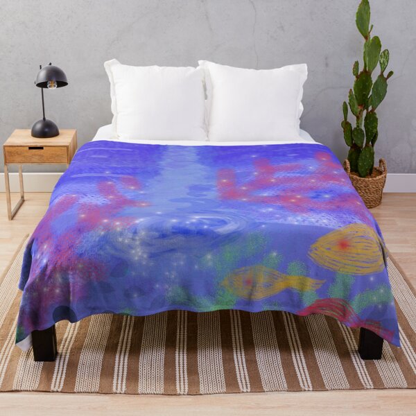 Item preview, Magical Underwater Coral Reef - Glowing Ocean Fish Art designed and sold by AWADHESH CHAURASIA.