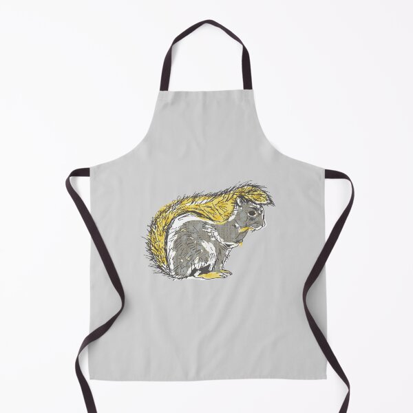 Item preview, Marigold Squirrel Sticker | Cabin Core Woodland Squirrel Sketch | Bold Yellow Forest Animal Art designed and sold by FaireWaveArt.