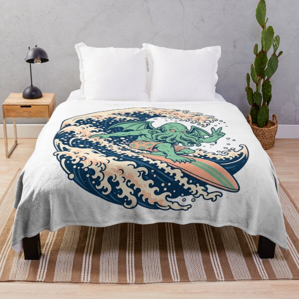 Item preview, H. P. Lovecraft: Cthulhu Rides the Great Wave designed and sold by Fenay Designs.