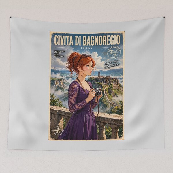 Item preview, Italy — Civita di Bagnoregio — The Village Above the Clouds designed and sold by DibujandoPorfa.