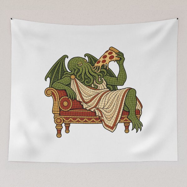 Item preview, H. P. Lovecraft: Roman Cthulhu Pizza Feast designed and sold by Fenay Designs.