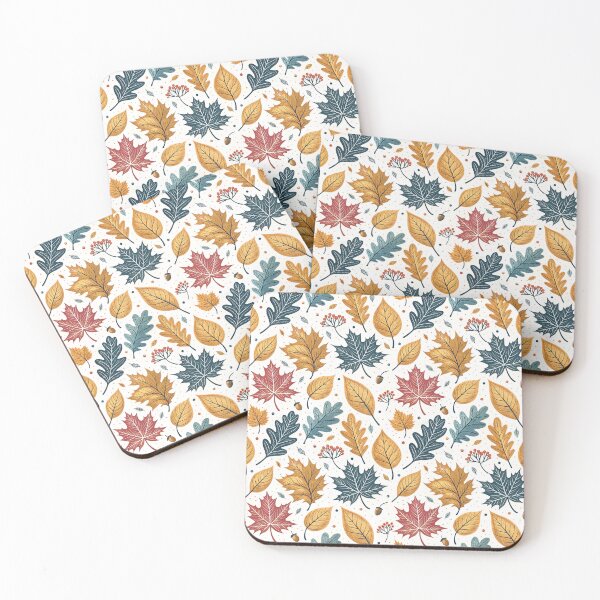Item preview, Nordic Autumn Maple & Oak Leaves | Fall Folk Design designed and sold by Shuga-Design.