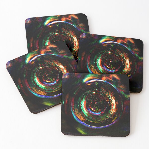 Item preview, Chromatic Vortex – Psychedelic Rainbow Portal, Iridescent Abstract Photography designed and sold by Visual Arts Dominika Cybuch.