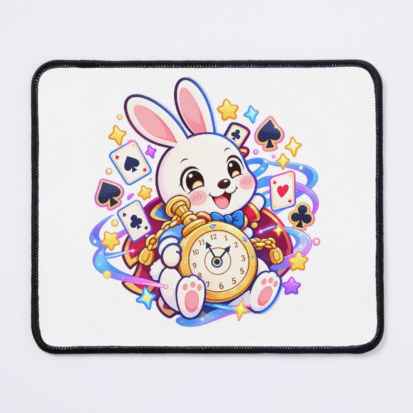 Item preview, Cute White Rabbit with Pocket Watch | Kawaii Wonderland Bunny designed and sold by mumeaw.