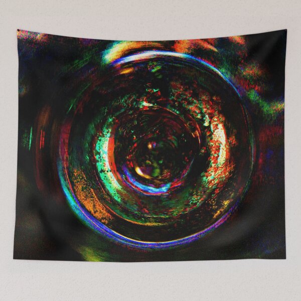 Item preview, Chromatic Vortex – Psychedelic Rainbow Portal, Iridescent Abstract Photography designed and sold by Visual Arts Dominika Cybuch.