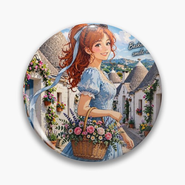 Item preview, Italy — Alberobello — Flowers Among the Trulli designed and sold by DibujandoPorfa.