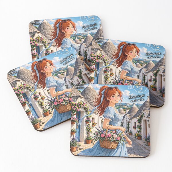 Item preview, Italy — Alberobello — Flowers Among the Trulli designed and sold by DibujandoPorfa.