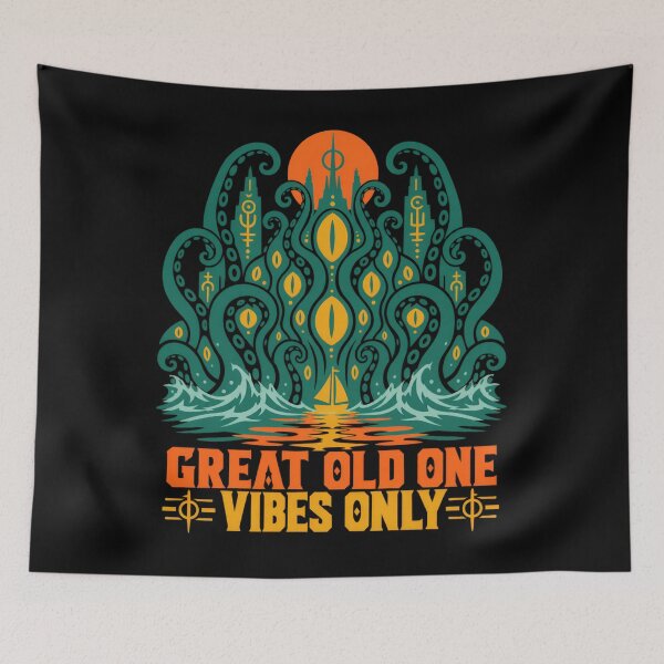 Item preview, H. P. Lovecraft Great Old One Ocean Vibes designed and sold by Fenay Designs.