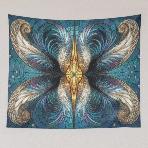 Item preview, Oceanic Art Nouveau Butterfly Mosaic  designed and sold by Frackxion.