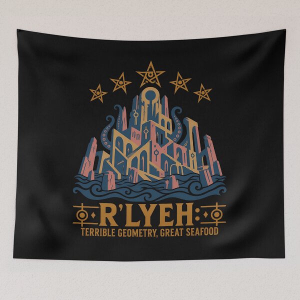 Item preview, H. P. Lovecraft R'lyeh: Terrible Geometry designed and sold by Fenay Designs.
