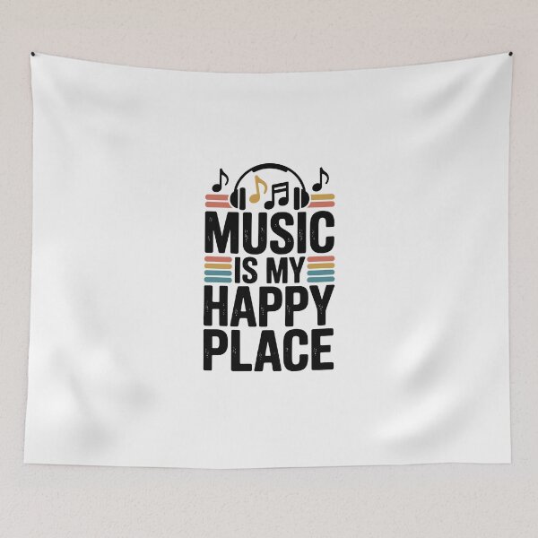 Item preview, Music Is My Happy Place designed and sold by jkrphoto.