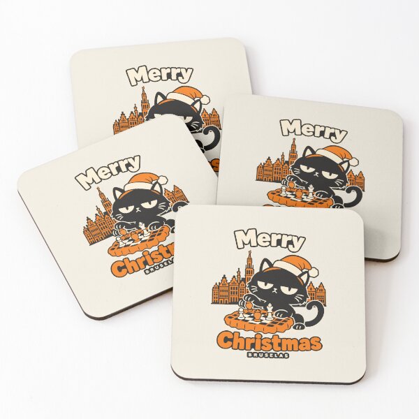 Item preview, Cat uses Christmas waffle as chessboard designed and sold by Honu2025.