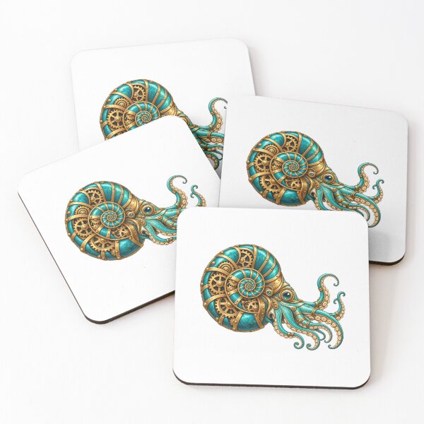 Item preview, Mechanical Nautilus with Gears designed and sold by JS Creative Studio.