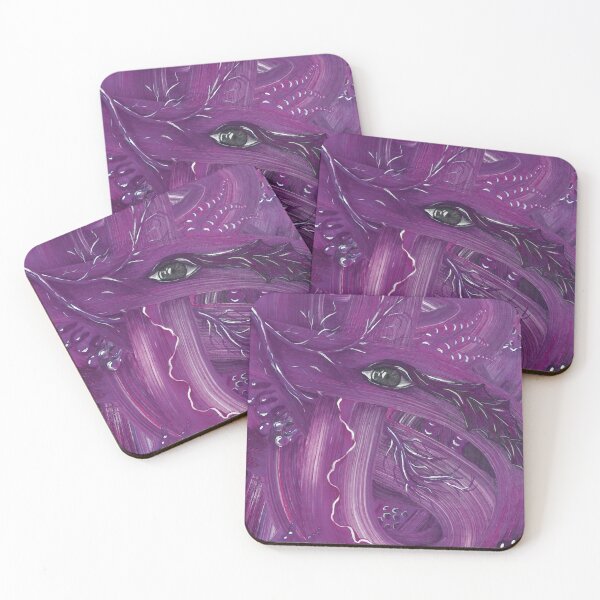 Item preview, Painting "View in abstract space" in purple tones designed and sold by Cherevan.